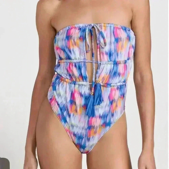 Ramy Brook Ikat Printed Marta One Piece Swimsuit - Picture 4 of 8